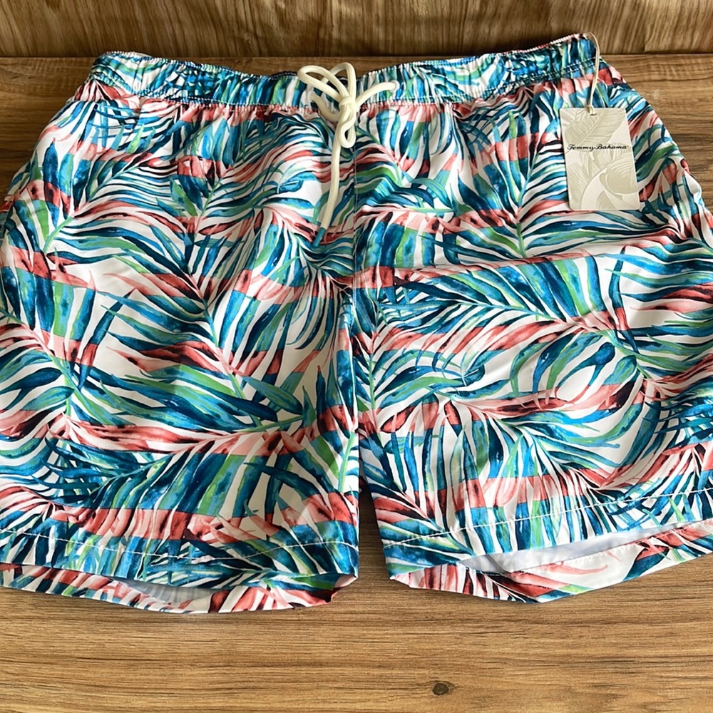 Tommy Bahama Drawstring Waist Tropical Floral Print Men's Lounge Shorts NWT